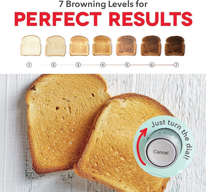 Dash Clear View Toaster - Features Large Window & Extra-Wide Slots - Auto-Shut Off Feature - Bagel Functions, & Seven-Browning Levels - 1-Touch Defrost - Black