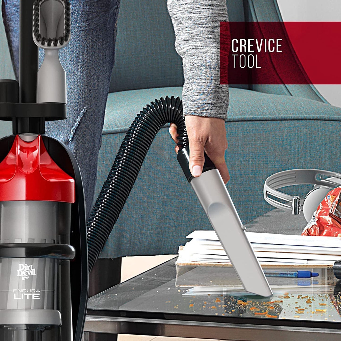 Dirt Devil Endura Lite Upright Bagless Vacuum Cleaner for Carpet and Hard Floor, Powerful, Lightweight, Corded Vacuum Cleaners for Home Use