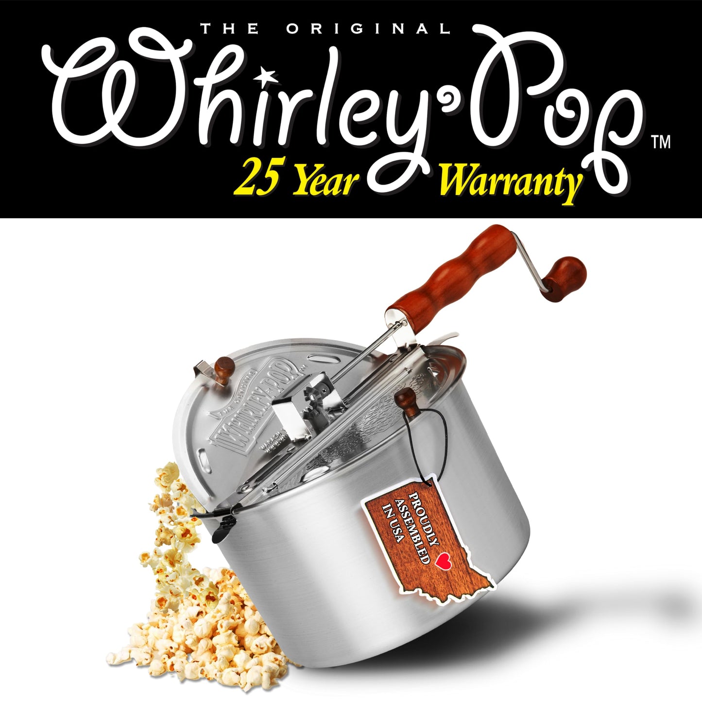 Aluminum 6 Qt Whirley-Pop Popcorn Popper