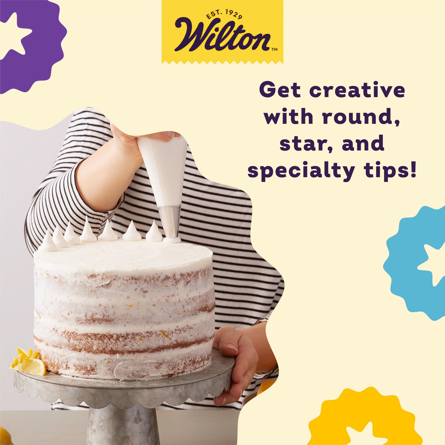 Master Cake Decorating Piping Tips Set, 55 Pieces