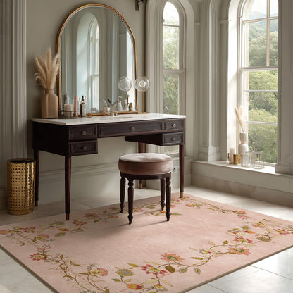 4x6 Washable Area Rugs for Entryway: Small Rug Non Slip Stain Resistant Low Pile Ultra Soft Faux Wool Throw Rugs for Bedroom Living Room Kitchen Bathroom Front Door Indoor Entry Farmhuse Home Office