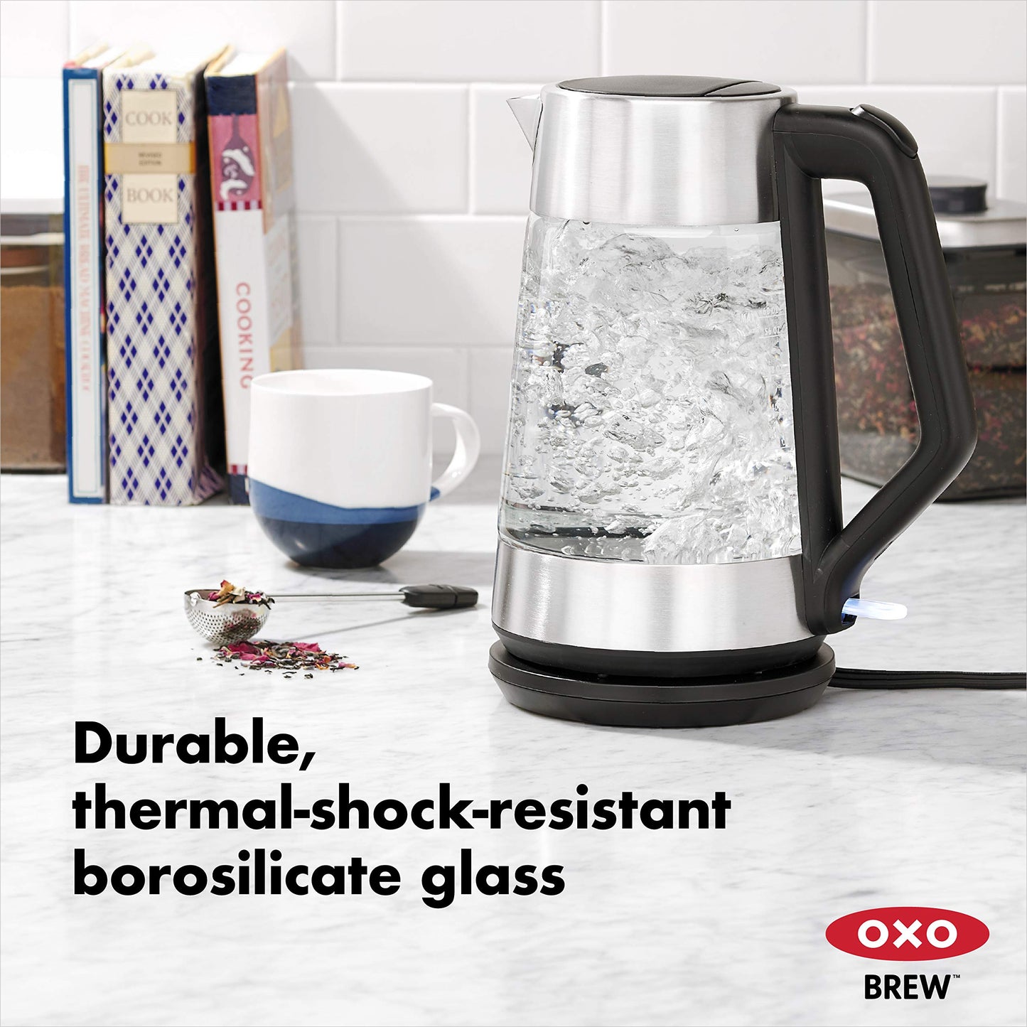 OXO Brew Cordless Glass Electric Kettle - 1.75 L