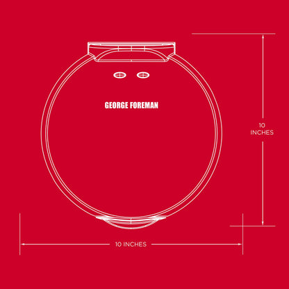 George Foreman Electric Quesadilla Maker, Red, GFQ001 10 Inch