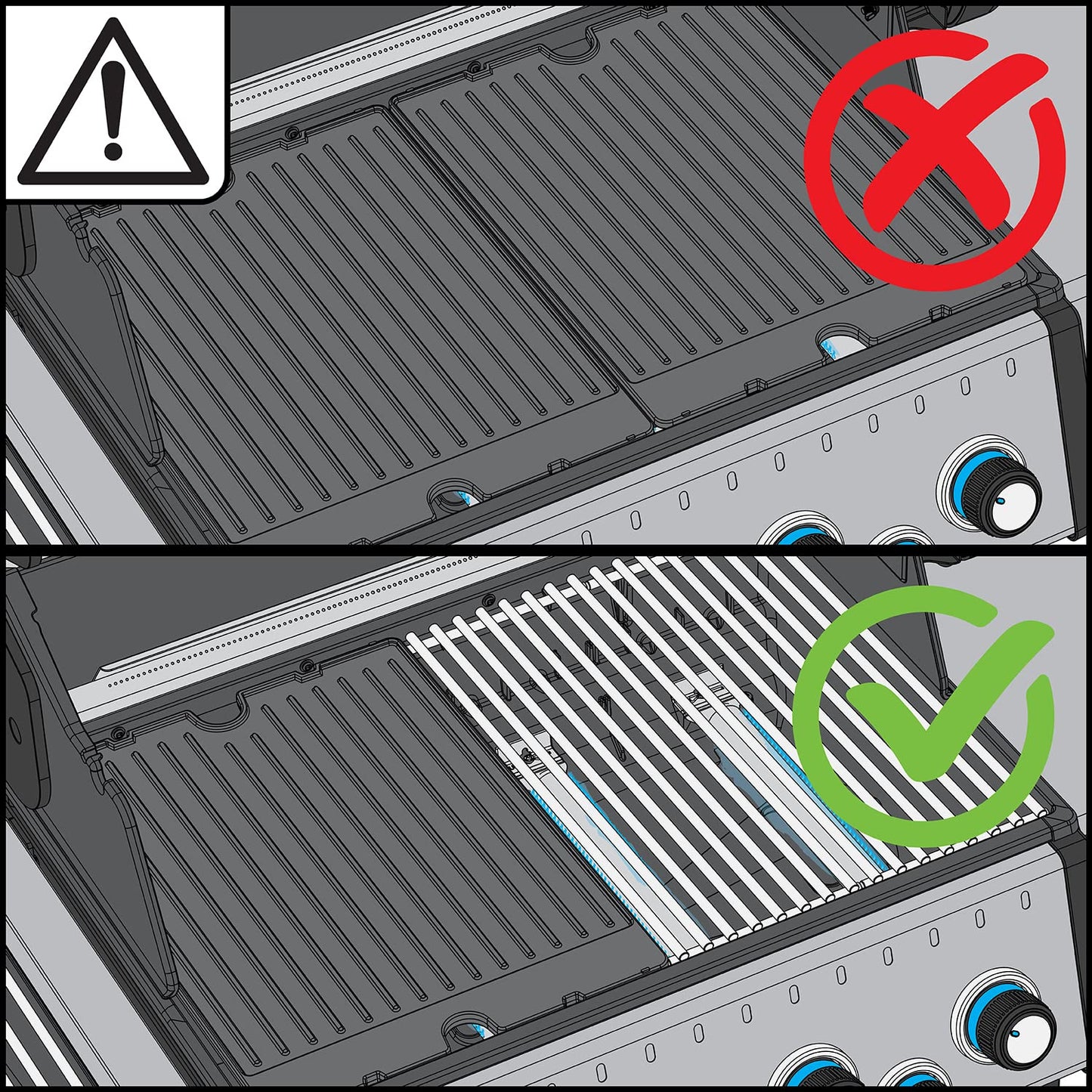 Broil King 11242 Baron/Crown Exact Fit Cast Iron Griddle