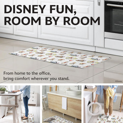 Disney Anti-Fatigue Kitchen Mats for Floor – Cushioned Kitchen Floor Mats with Non-Slip Backing – Water Resistant, Easy-to-Clean PVC Foam Mat – Mickey, Minnie, Stitch & Winnie the Pooh Designs