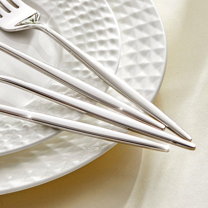 KINGSTONE 24-Piece Dinner Forks Set (8.5"), Food Grade 18/10 Stainless Steel Forks Silverware, Metal Salad Fork for Home and Kitchen, Weddings, Party, Restaurant, Mirror Polished & Dishwasher Safe