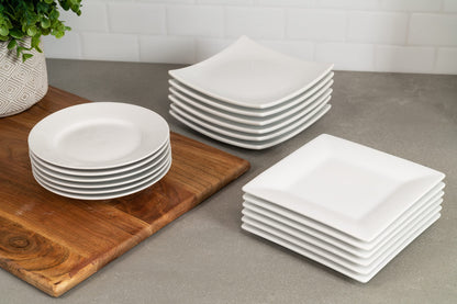 Simply Square 6" Appetizer Plate, Set of 6