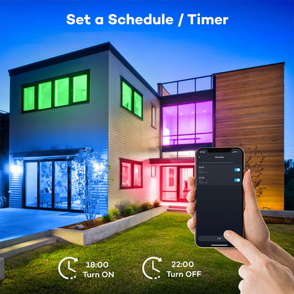 Annaror Smart LED Ceiling Light WiFi, 13in RGB Flush Mount Lighting Fixture with Remote, Compatible with Alexa Google Home, Low Profile Ceiling Light for Bedroom, Kitchen, Square White