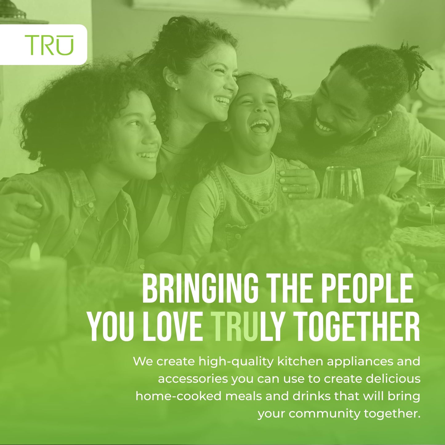 TRU Triple Buffet Server - Three 2.5 Quart Removable Crock Inserts - Slow Cooker & Food Warmer with Individual Heat Control - Includes Lid Rests & Serving Spoons