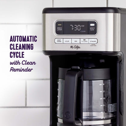 Mr. Coffee 14 Cup Programmable Coffee Maker Stainless Steel