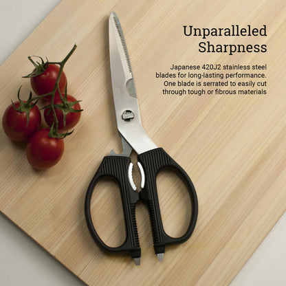 Shun Multi Purpose Kitchen Shears, Heavy Duty Cooking Scissors, Durable 420J2 Stainless Steel, Detachable Blades for Easy Cleaning, Kitchen Shears for Professional and Home Chefs