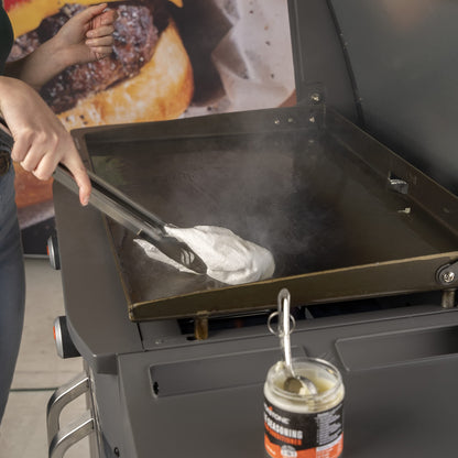 Blackstone 4146 Griddle Conditioner Kit, 2-in-1 Cast Iron Seasoning Oil, Clean, Protect & Condition, Plant-Based, 15.3oz