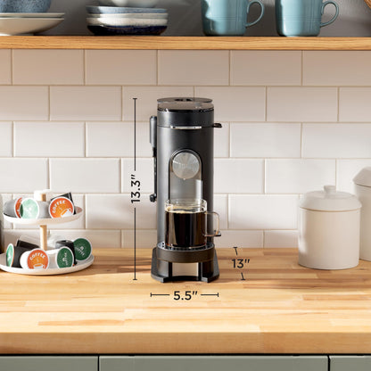 Ninja | Coffee Maker | Single Serve |Brew with Coffee Pods & Grounds| Compatible with K-Cup Coffee Pods | 4 Brew Styles, up to 24oz Cup Sizes & 56oz Removable Reservoir | Black | PB051
