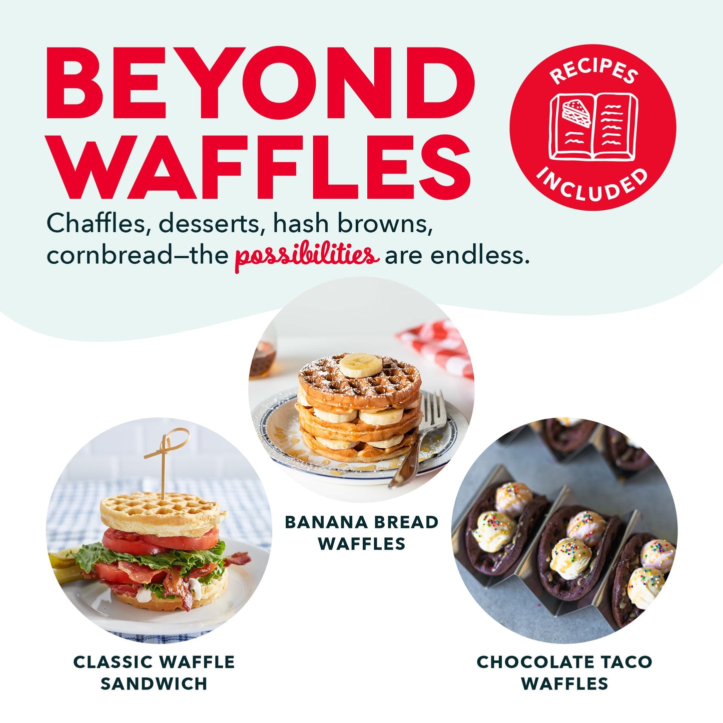 DASH Mini Waffle Maker, 4″ Nonstick Mini Waffle Iron, Quick Heat-Up, Compact & Easy to Use (Black)