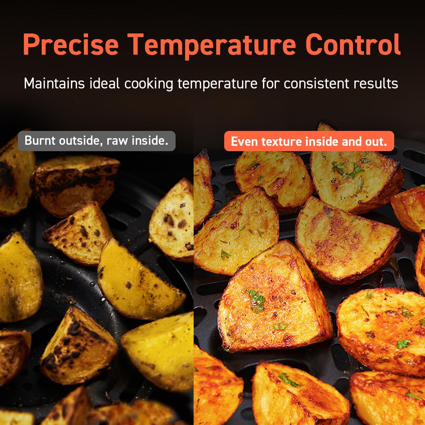 COSORI 6QT Air Fryer with TurboBlaze Tech, 9-in-1, Nonstick Basket, Dishwasher Safe, 130+ Recipes, Dark Gray