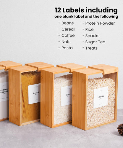 APT 1101 Food Dispenser 2L | Kitchen Organizers and Storage | Food Containers & Cereal Dispenser for Pantry Organization And Storage Container | Cereal, Rice, Flour, Snack (Glass, 2)