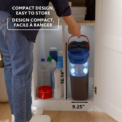 Vileda H2prO Flat Mop & Bucket Set, Clean/Dirty Water Separation, Reusable Microfiber Head, Safe on All Floors