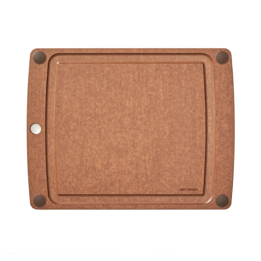 All-in-One 14.5" × 11.25" Cutting Board in Nutmeg