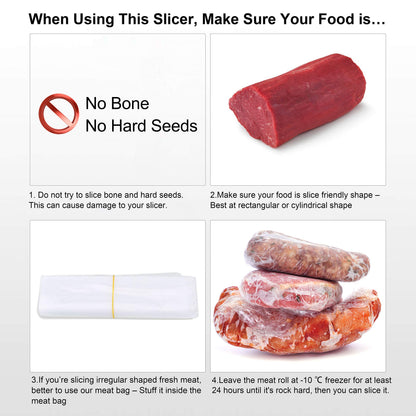 Manual Frozen Meat Slicer, befen Upgraded Stainless Steel Meat Cutter Beef Mutton Roll for Hot Pot KBBQ Food Slicer Slicing Machine for Home Cooking of Hot Pot Shabu Shabu BBQ