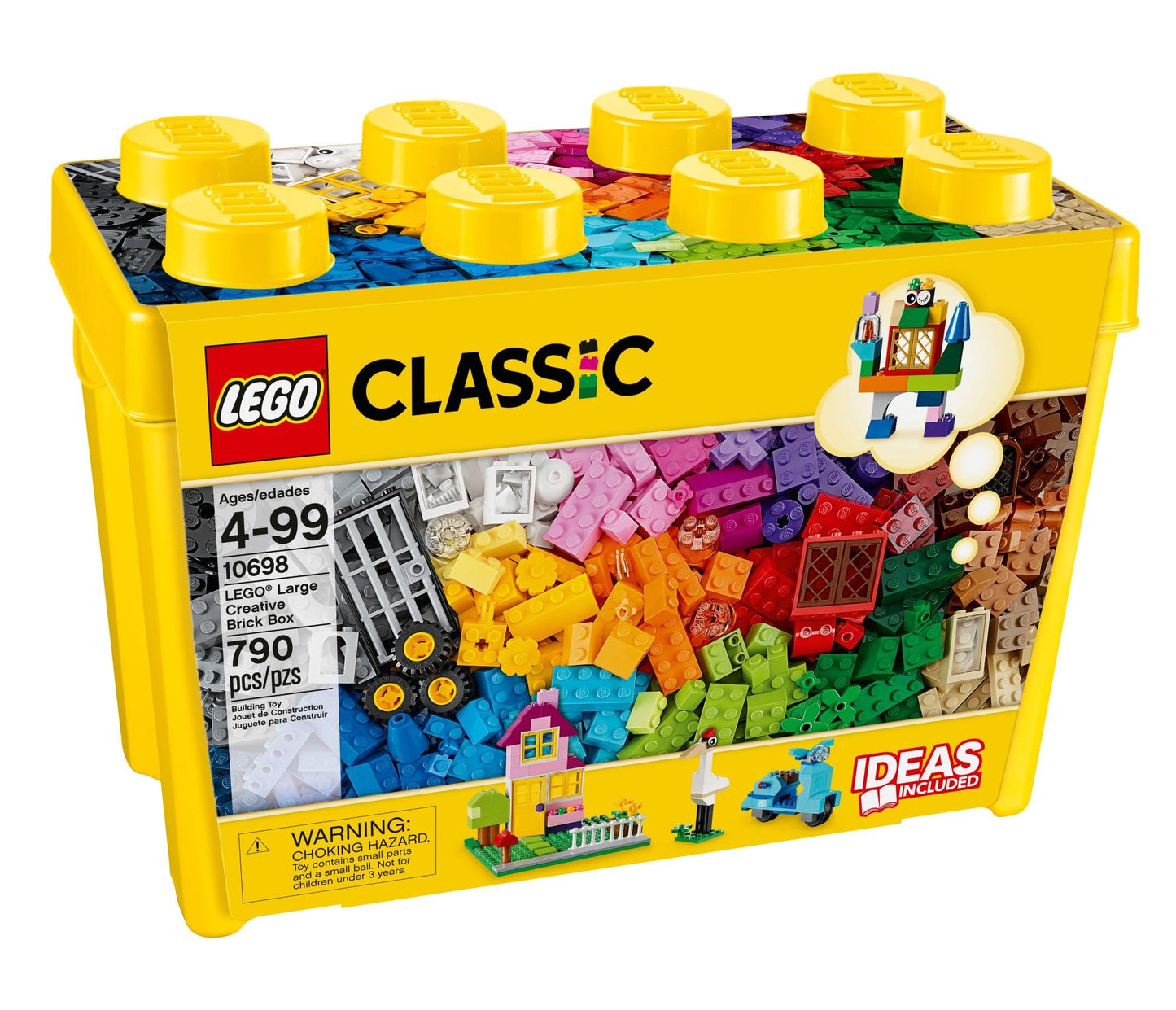 LEGO Classic Large Creative Brick Box 10698, Interactive Building Set with Toy Storage, Kids Boys & Girls