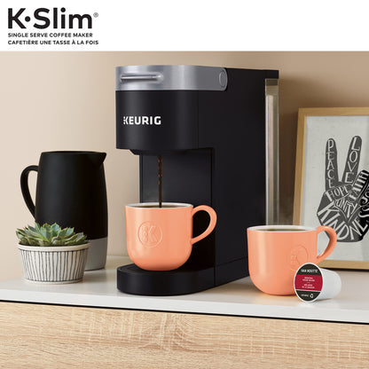 Keurig K-Slim Single Serve K-Cup Pod Coffee Maker, Featuring Simple Push Button Controls And MultiStream Technology, Black