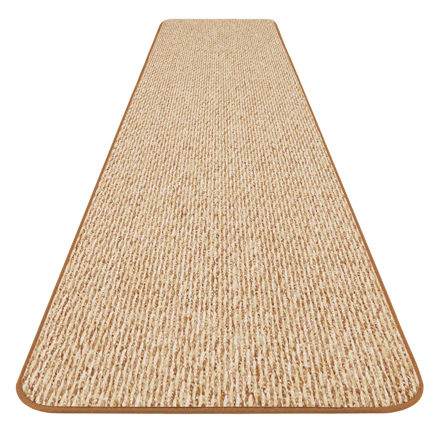 House, Home and More Skid-Resistant Carpet Runner - Praline Brown - 6 Feet X 27 Inches