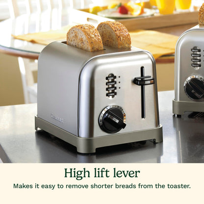 Cuisinart CPT-160 Metal Classic 2-Slice Toaster, Brushed Stainless