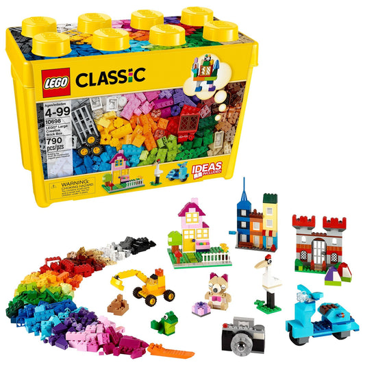LEGO Classic Large Creative Brick Box 10698, Interactive Building Set with Toy Storage, Kids Boys & Girls