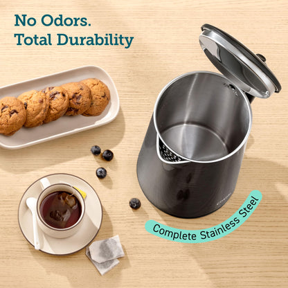 COSORI 1.5L Stainless Steel Electric Kettle, 1500W Fast Boil, Auto Shut-Off, Boil-Dry Protection, Cordless, Black