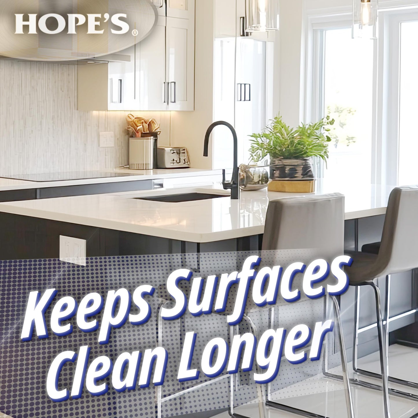 HOPE'S Perfect Kitchen Cleaner Spray - 32 Oz No-Residue All Purpose Cleaning Spray - Multisurface Degreaser for Counters, Stoves, Microwaves, and More - Pet and Home Safe - Pack of 6