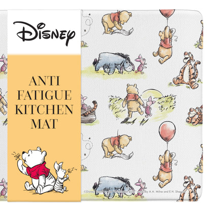Disney Anti-Fatigue Kitchen Mats for Floor – Cushioned Kitchen Floor Mats with Non-Slip Backing – Water Resistant, Easy-to-Clean PVC Foam Mat – Mickey, Minnie, Stitch & Winnie the Pooh Designs