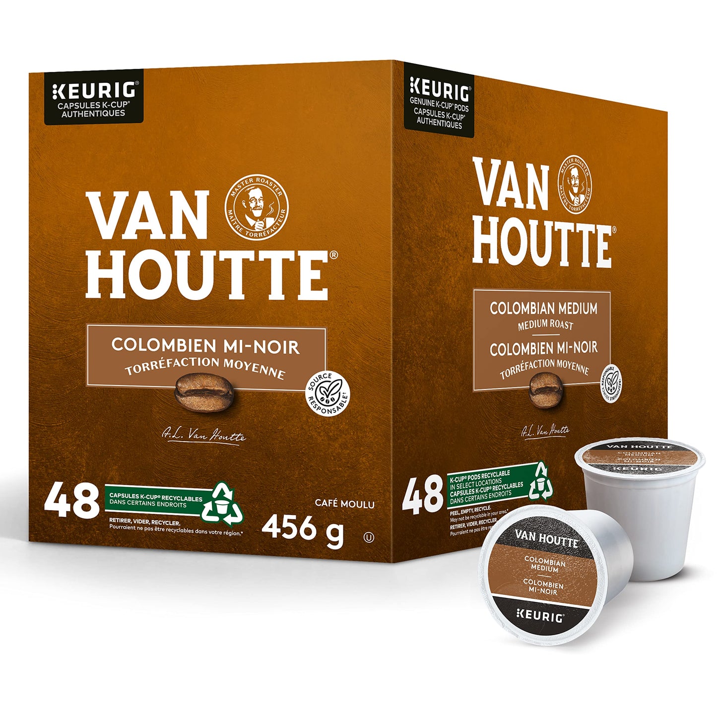 Van Houtte Colombian Medium Roast K-Cup Coffee Pods, 48 Count For Keurig Coffee Makers
