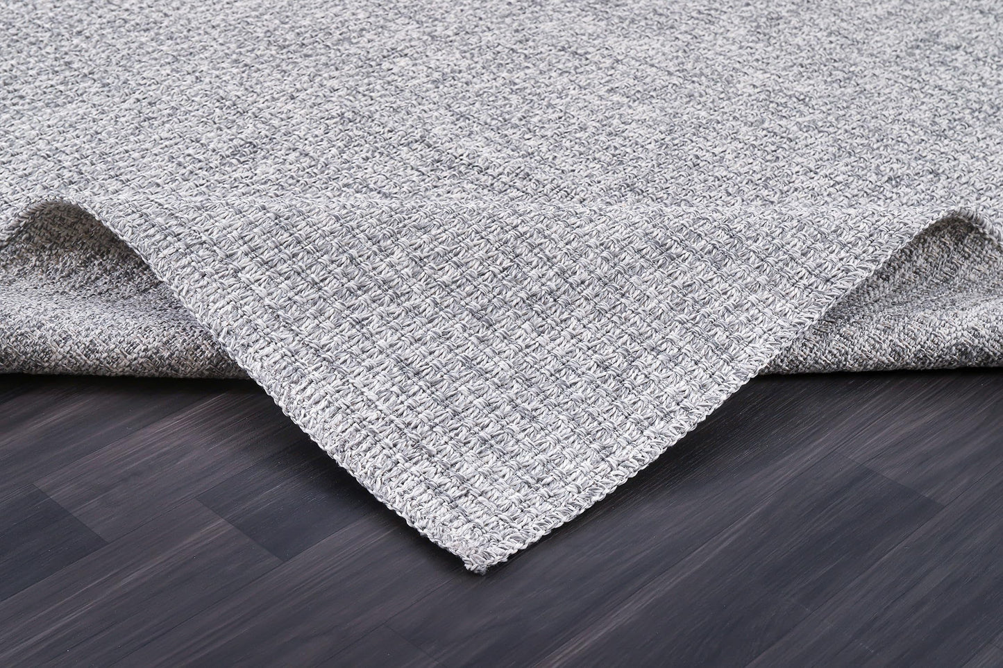 Luul Home Easy Jute Rugs 2x7 Gray Color Living Room Indoor Outdoor Runner Rug for Farmhouse Patio and Kitchen Rug High Traffic Washable Easy to Clean Solid Boho Woven Design Outside Carpet (2 x 7)