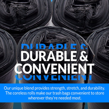 Reli. 16-25 Gallon Trash Bags | 500 Bags | Black | Home, Kitchen | Strong | Garbage