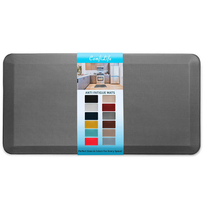 ComfiLife Anti Fatigue Floor Mat – 3/4 Inch Thick Kitchen Mats for Floor, Standing Desk Mat, Kitchen Rug – Comfort at Home, Office – Durable – Stain Resistant – Non-Slip Bottom (20" x 39", Charcoal)