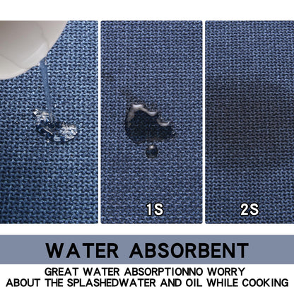 SUMLANS Kitchen Mat, Cushioned Non Slip Rugs for Kitchen Floor, Absorbent Runner Comfort Standing Mats Washable for Kitchen, Office, Home (Dark Blue, 35.4"x71")
