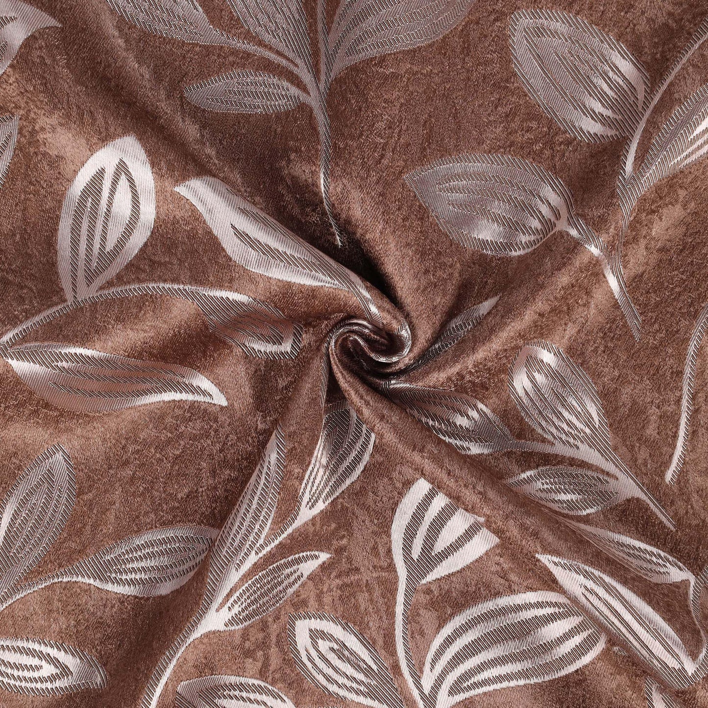 Superior Blackout Curtains, Room Darkening, Bedroom, Drapes, Kitchen, Living Room Window Accents, Sun Blocking, Thermal, 2 Pack, Leaves Blackout Back Tab Curtains, Set of 2, 52" x 96", Copper