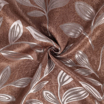 Superior Blackout Curtains, Room Darkening, Bedroom, Drapes, Kitchen, Living Room Window Accents, Sun Blocking, Thermal, 2 Pack, Leaves Blackout Back Tab Curtains, Set of 2, 52" x 96", Copper
